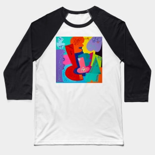 Colors in Any Shape or Form - My Original Art Baseball T-Shirt